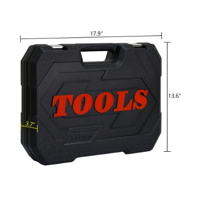 Ool Set Socket And Ratchet Wrench Toolbox, 171pcs Set 216pcsTool Box, Universal Home Car Repair Tool Set For Men And, Perfect For Homeowners, DIY Enthusiasts, And Mechanics