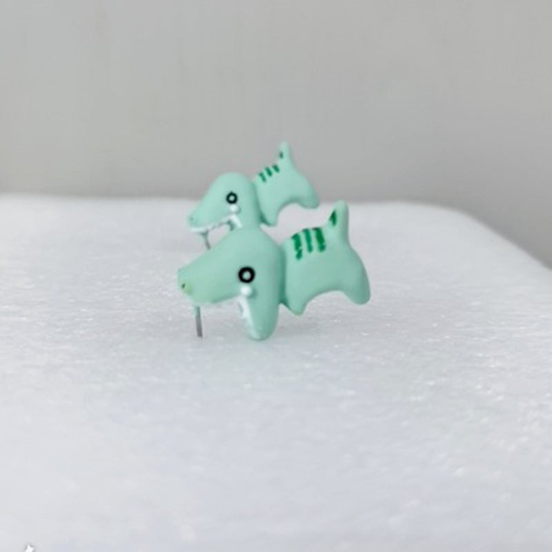 Fashion Creative Small Animal Dinosaur Earrings