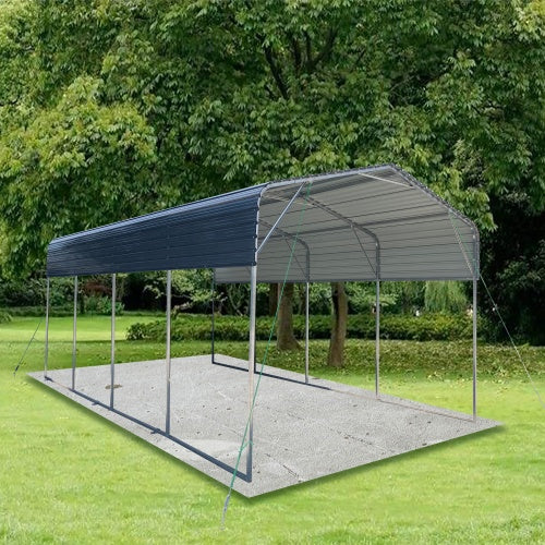 Metal Carport 11x19 FT Heavy Duty With Galvanized Steel Roof