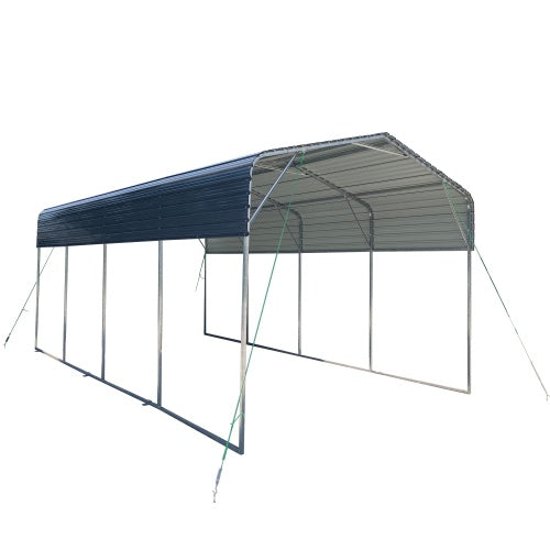 Metal Carport 11x19 FT Heavy Duty With Galvanized Steel Roof