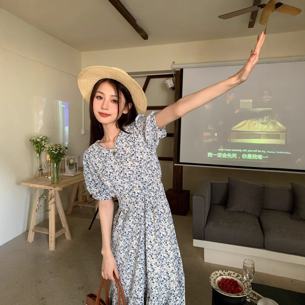 French Sweet Gentle Elegance Retro Long Dress