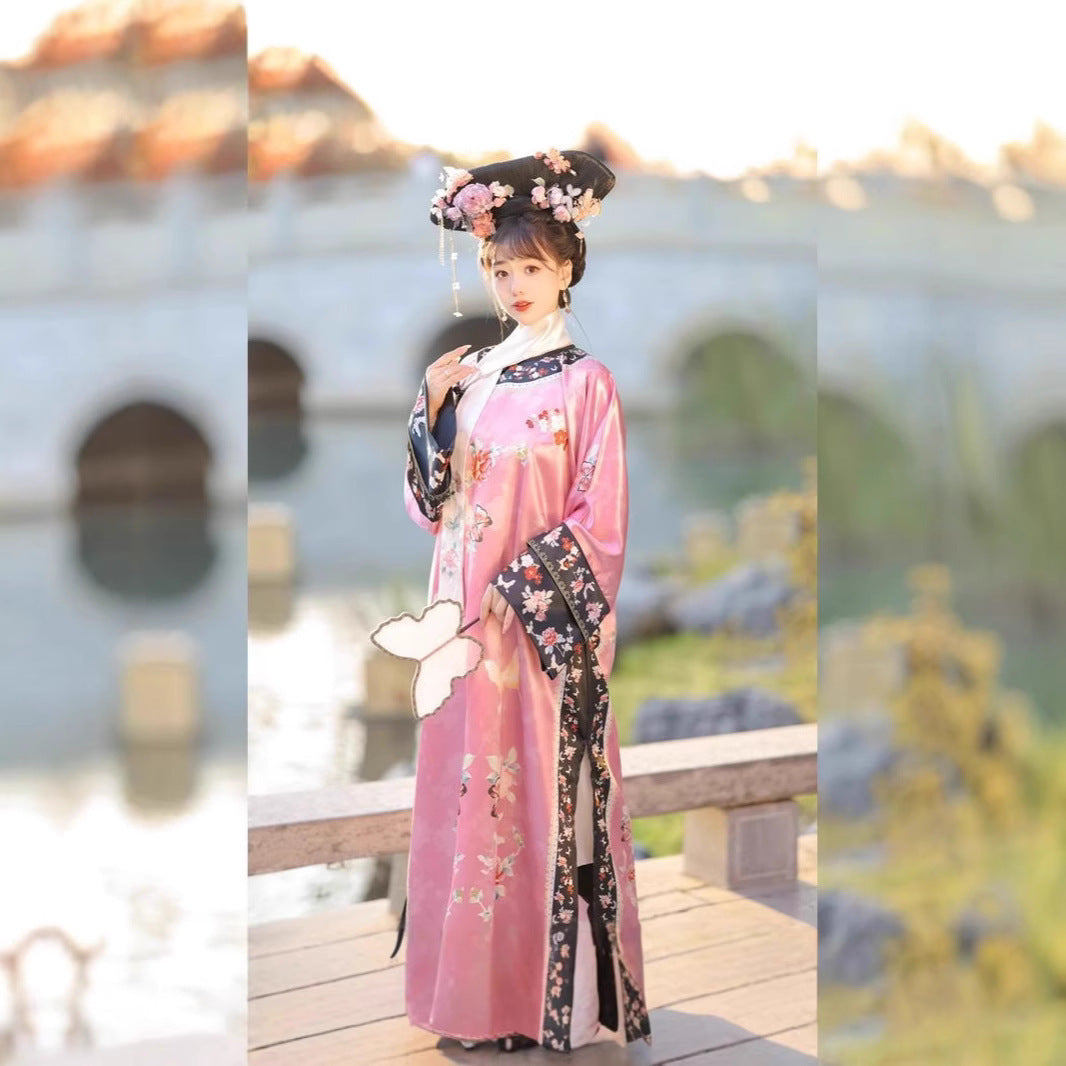 Auspicious Ruyi Qing Dynasty Plaid Clothing New Chinese Court Style Hanfu