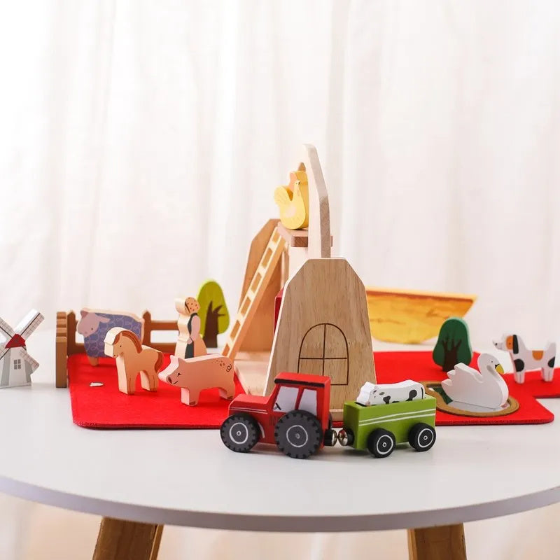 Children's Early Education Perception Animal Barn Toys