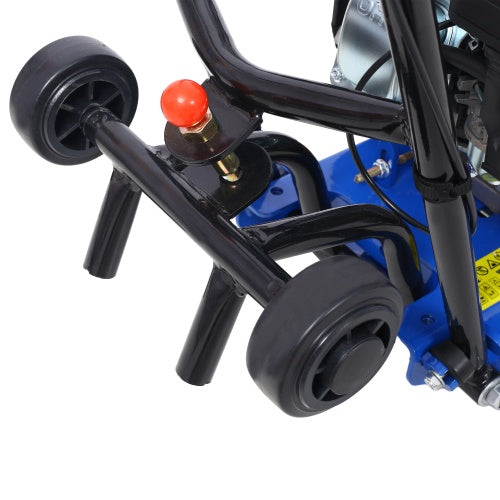 212cc 6.5HP 5600VPM Gas Vibration Compaction Force 20 X 14 Inch Plate Compactor Built-in Wheel,EPA Compliant