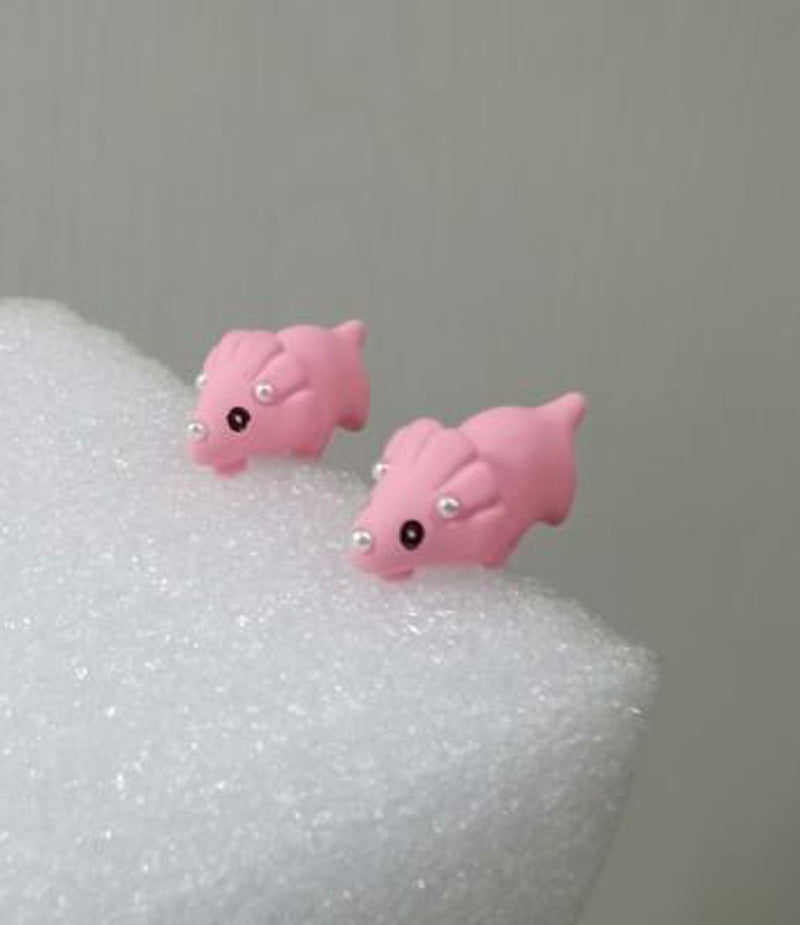 Fashion Creative Small Animal Dinosaur Earrings