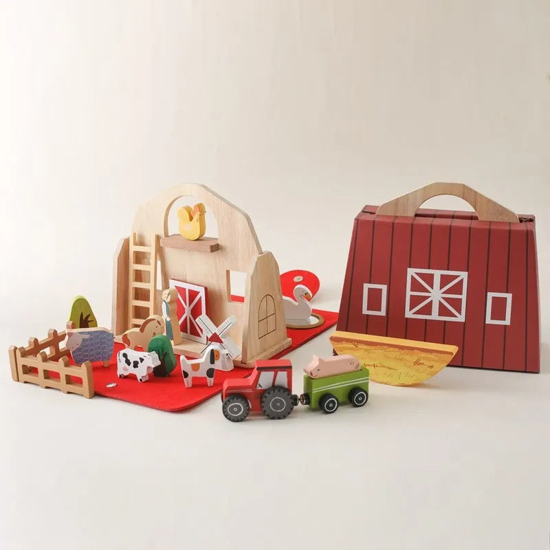 Children's Early Education Perception Animal Barn Toys